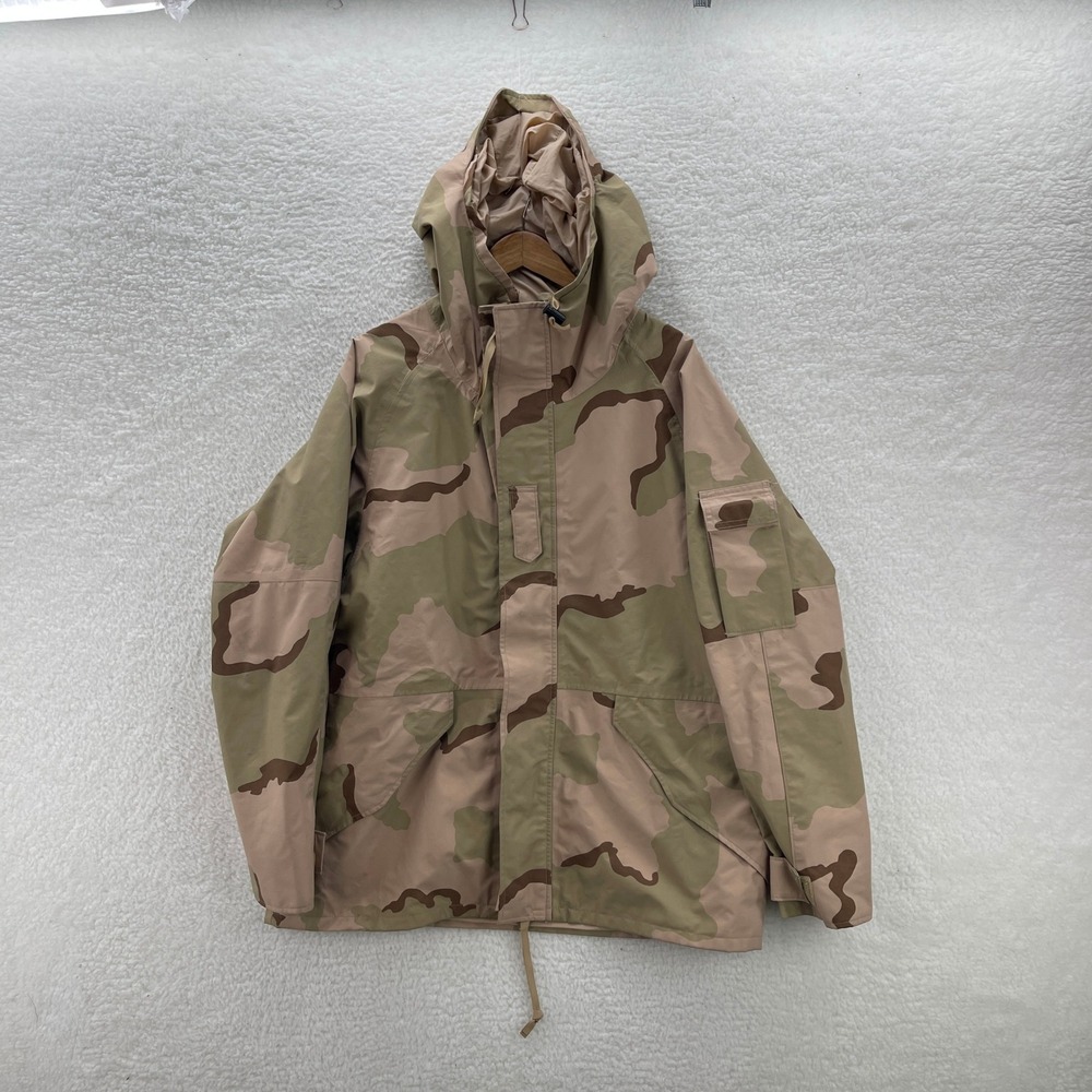 Military ECWCS Parka Jacket Mens Large Tennessee Apparel Desert Camo Waterproof